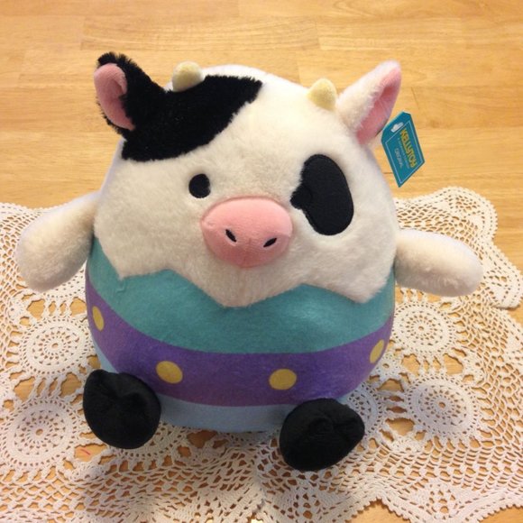Plush Stuffed Easter Cow, Kelly Toys, New - Picture 1 of 7